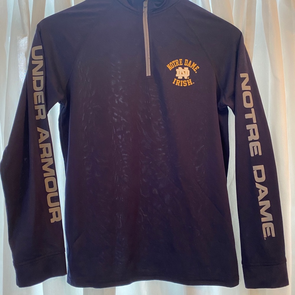 Quarter zip Notre Dame jacket polyester